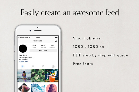 Instagram Masks in Instagram Templates - product preview 1