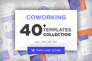 40 Coworking Templates / 16 Icons