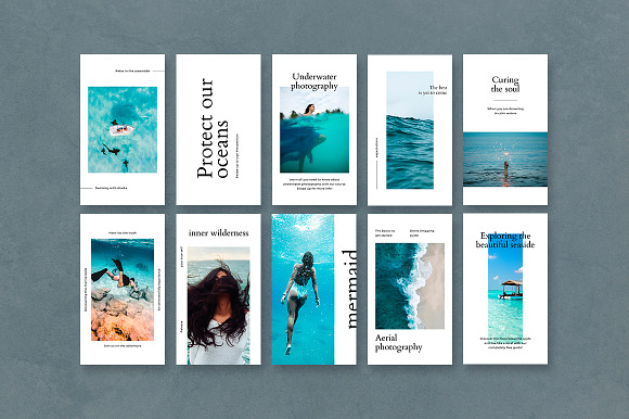 Ocean Instagram Stories in Instagram Templates - product preview 3