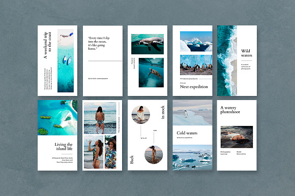 CANVA Ocean Instagram Stories in Instagram Templates - product preview 4