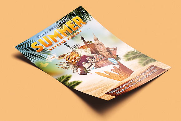 Summer Weekend Holiday Flyer in Flyer Templates - product preview 1