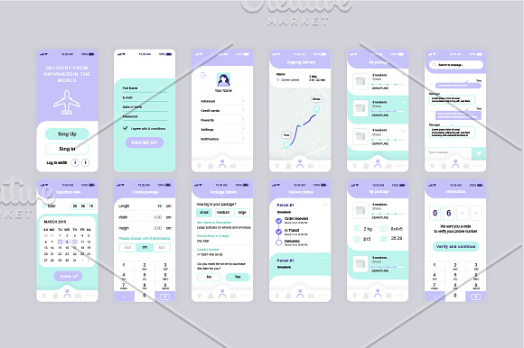 Mobile App UI Kit in Web Elements - product preview 15