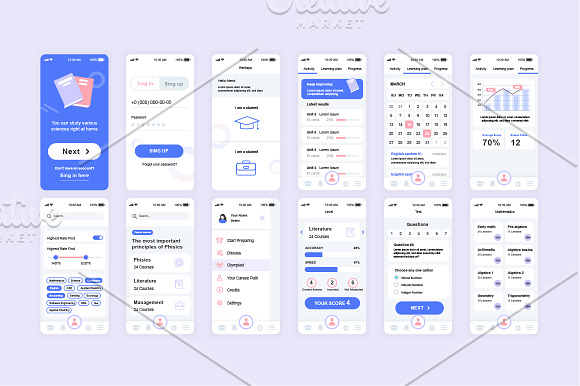 Mobile App UI Kit in Web Elements - product preview 17