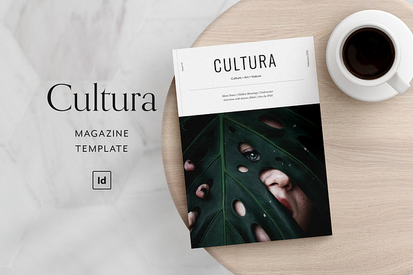 Cultura Magazine Template (InDesign)