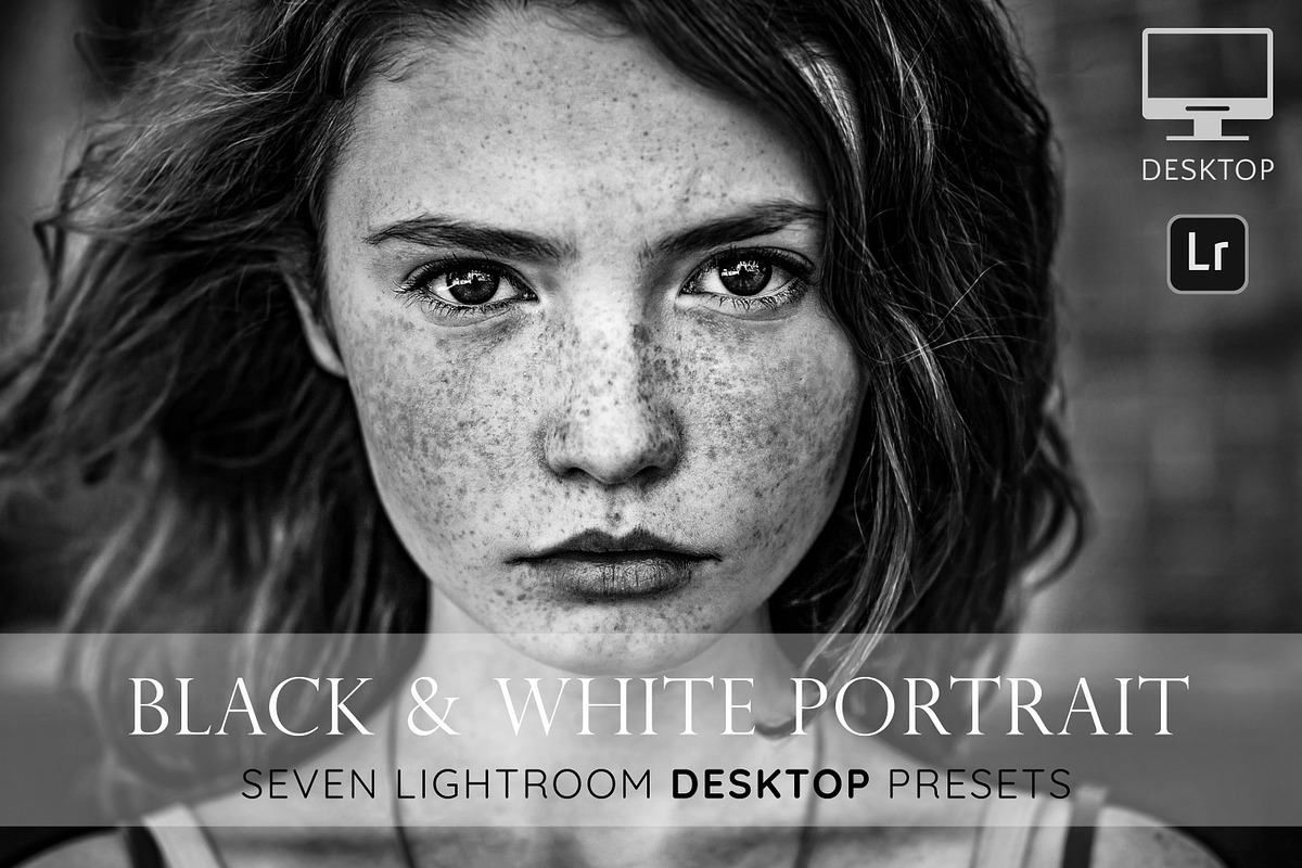 Black and white portrait presets in Add-Ons - product preview 8