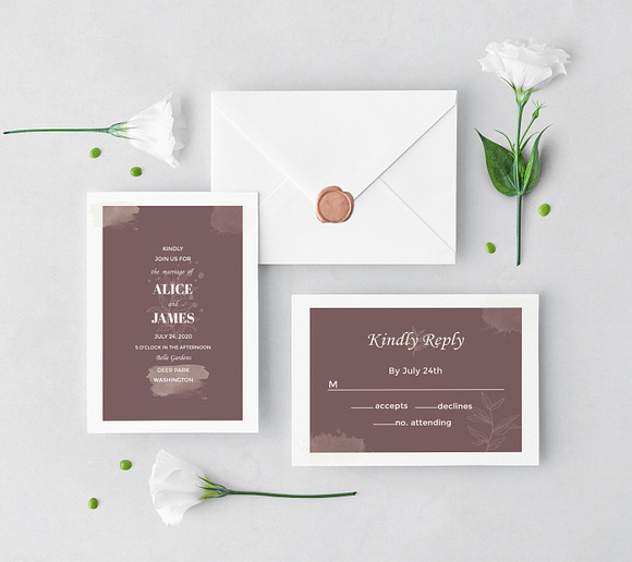 Elegant Wedding Set in Wedding Templates - product preview 2