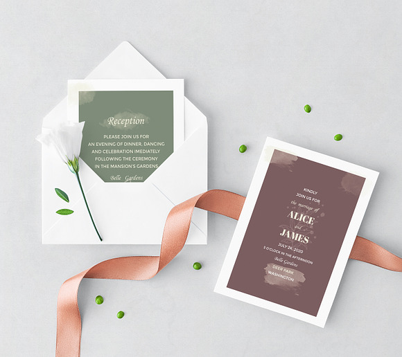 Elegant Wedding Set in Wedding Templates - product preview 4