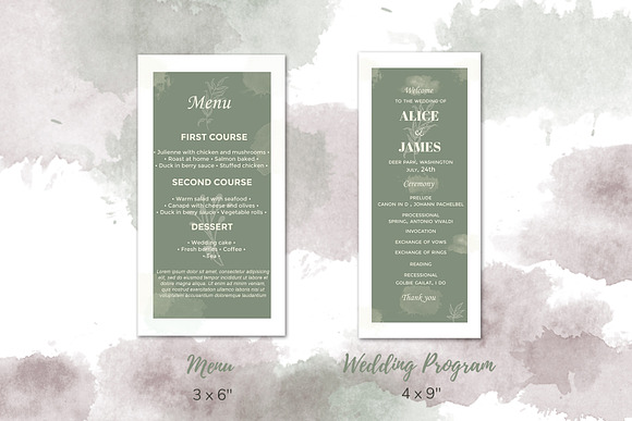 Elegant Wedding Set in Wedding Templates - product preview 12