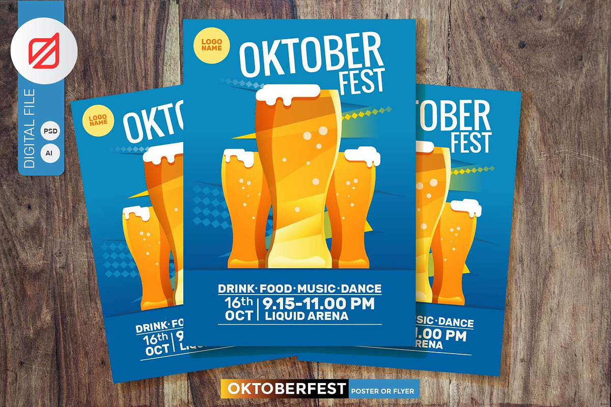 Oktoberfest Poster Flyer in Flyer Templates - product preview 8