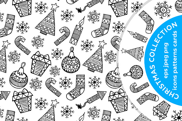 Christmas sketch design in Illustrations - product preview 4