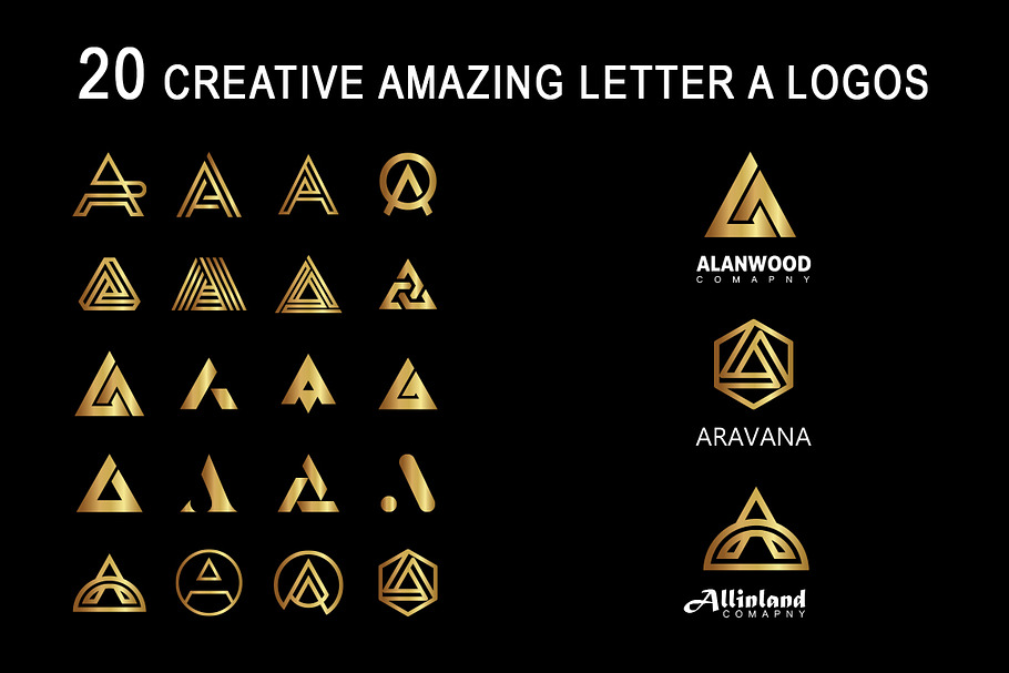 20 Amazing Letter A Logo in Logo Templates - product preview 8