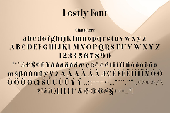 Lestly Fonts in Serif Fonts - product preview 8