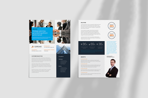 Case Study Flyer Template in Flyer Templates - product preview 1
