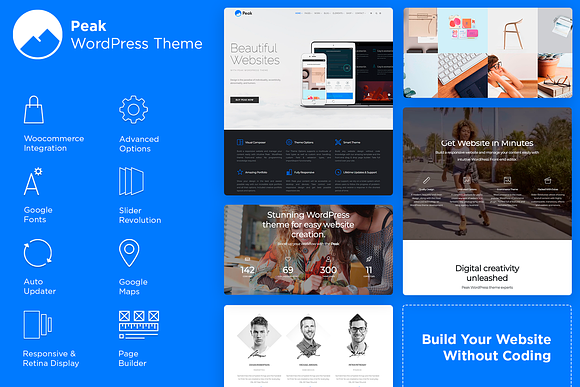 Peak - Multi-Purpose Retina WP Theme in WordPress Business Themes - product preview 15