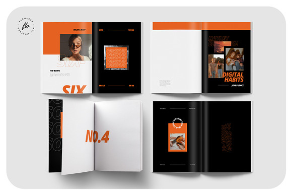 SIXTYSIX Modern Magazine Lookbook in Magazine Templates - product preview 1