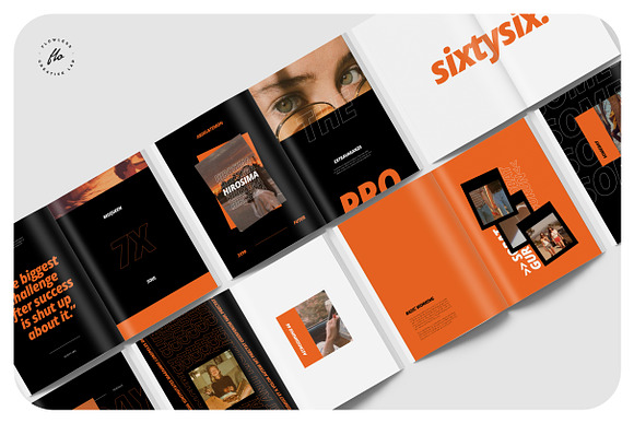 SIXTYSIX Modern Magazine Lookbook in Magazine Templates - product preview 4
