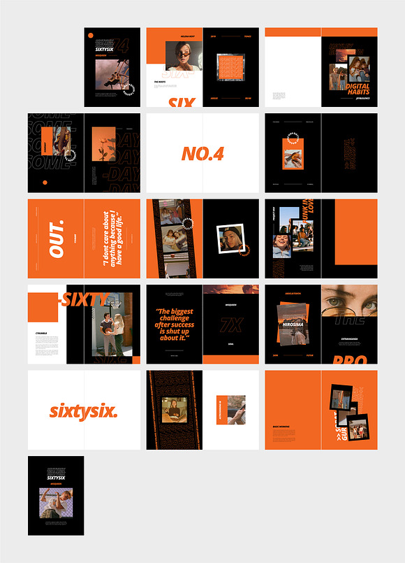 SIXTYSIX Modern Magazine Lookbook in Magazine Templates - product preview 6