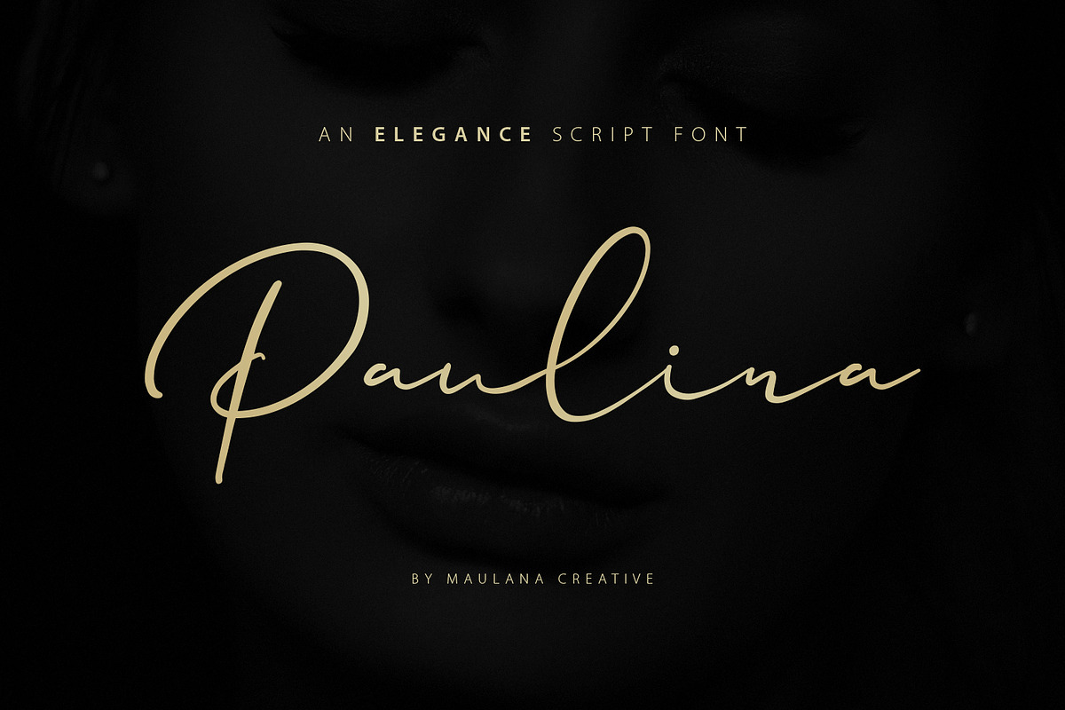 Paulina Elegance Script Font in Script Fonts - product preview 8