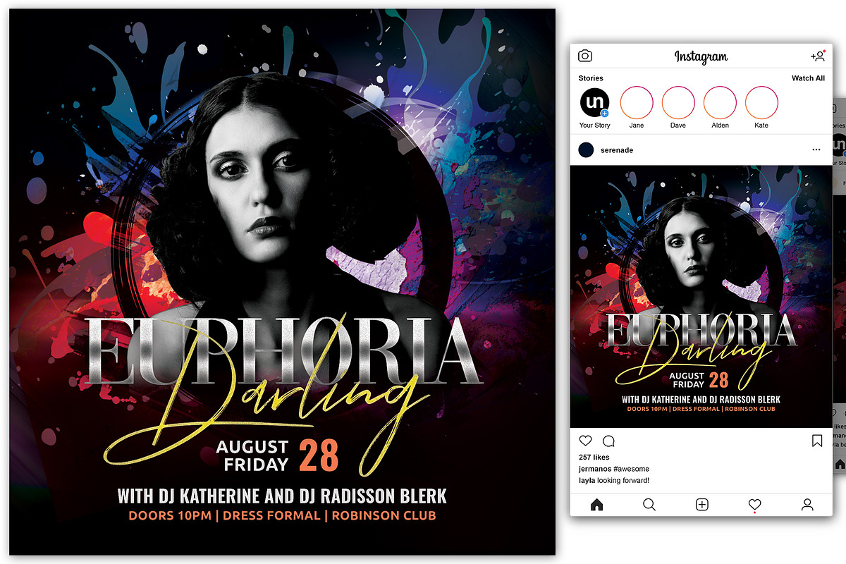 Euphoria Darling Flyer in Flyer Templates - product preview 8
