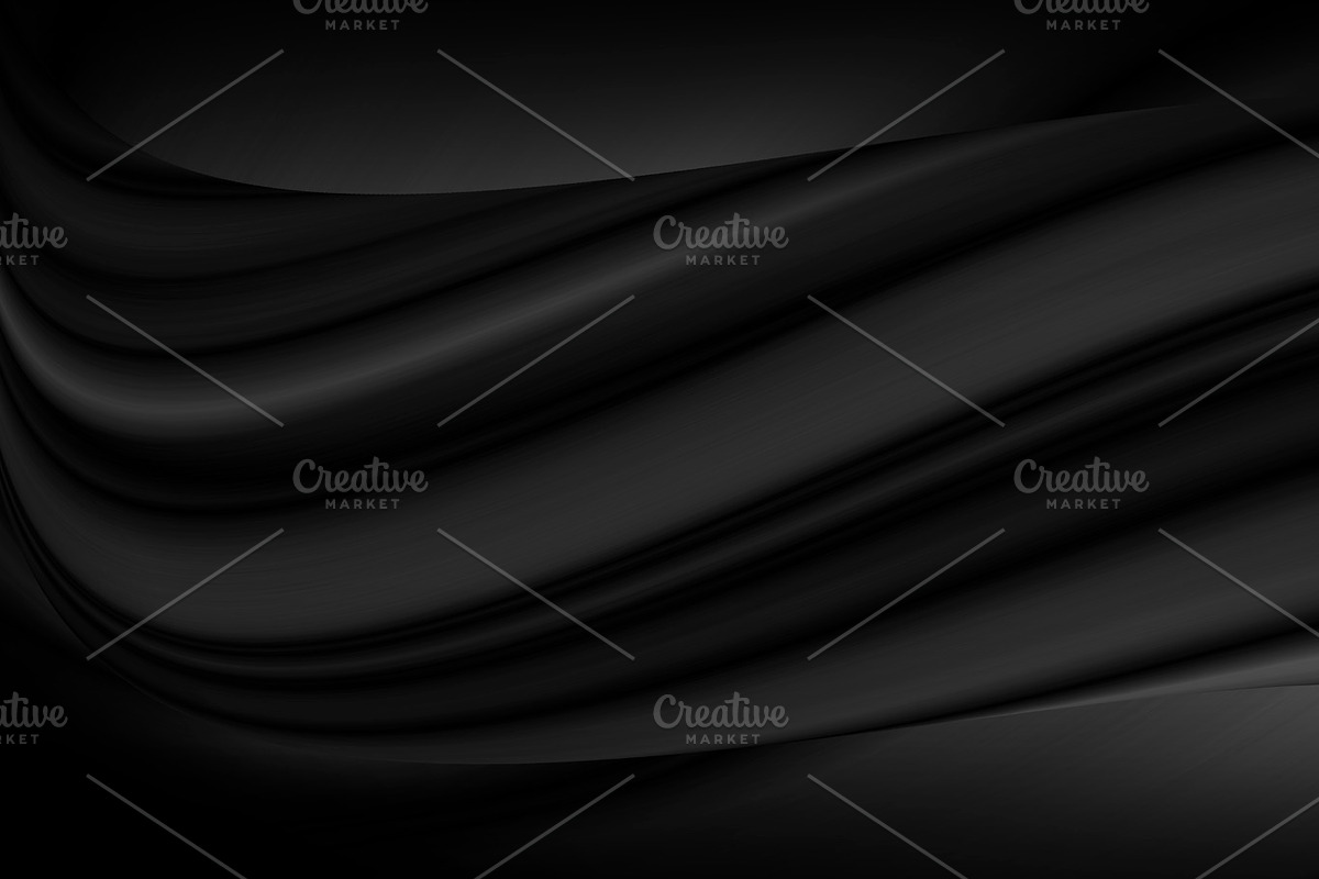 Abstract black fabric background in Illustrations - product preview 8