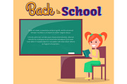Back to School Poster with Redhead