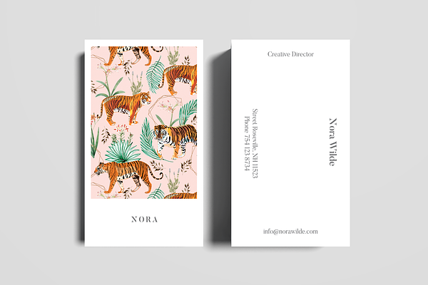 Tropical Tigers Business Card