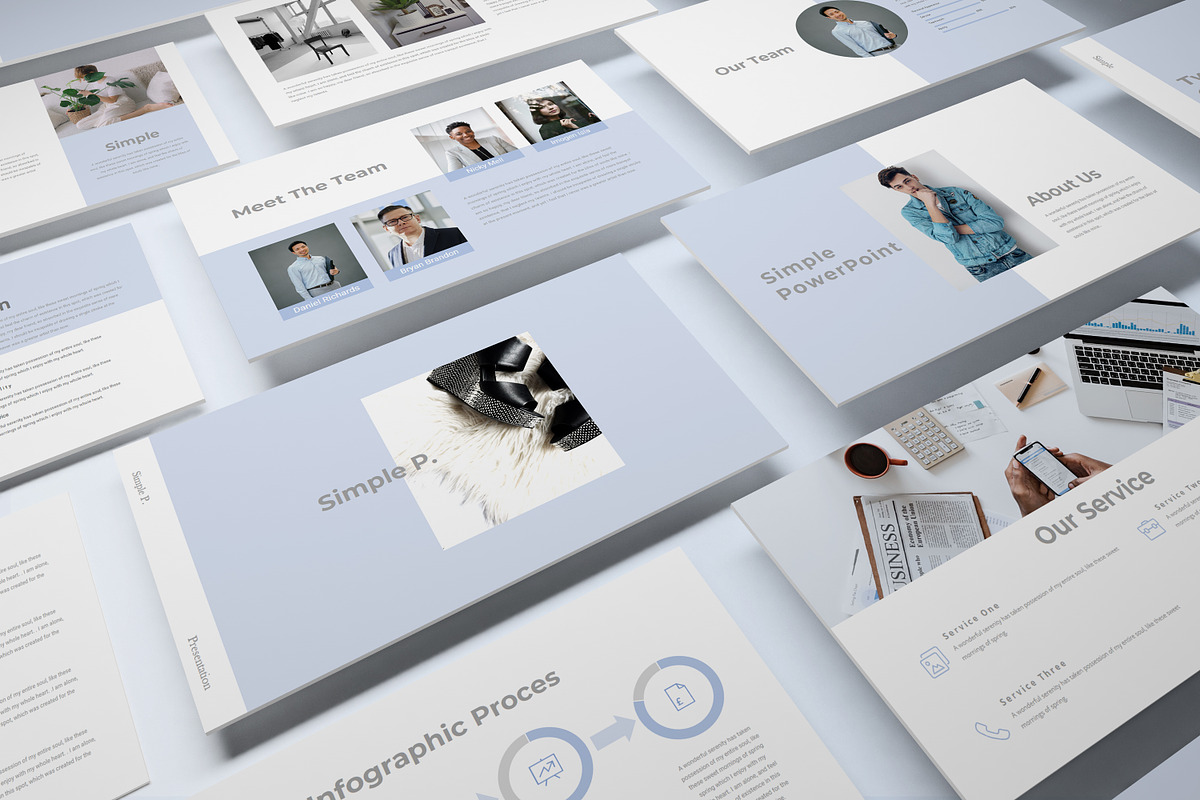 Simple P. Powerpoint Presentation in PowerPoint Templates - product preview 8