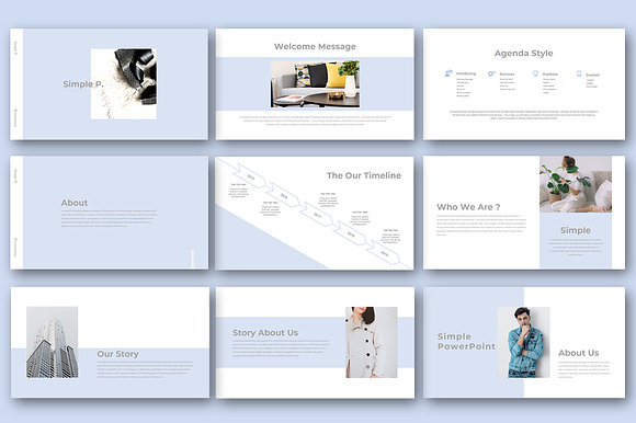 Simple P. Powerpoint Presentation in PowerPoint Templates - product preview 1