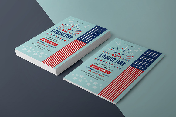 Us Labor Day Flyer - V1062 in Invitation Templates - product preview 2