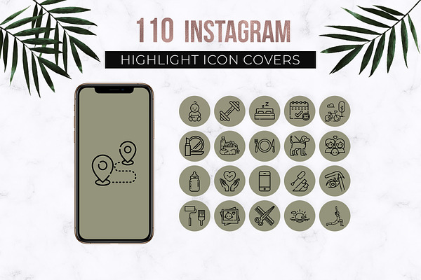 Olive Instagram Story Highlight Icon