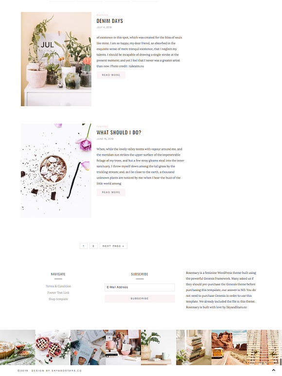 Wordpress Theme - Rosemary in WordPress Themes - product preview 5