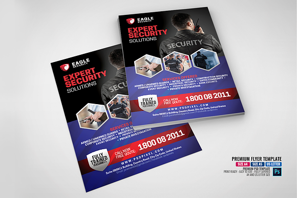 Security Services Ads Flyer in Flyer Templates - product preview 4