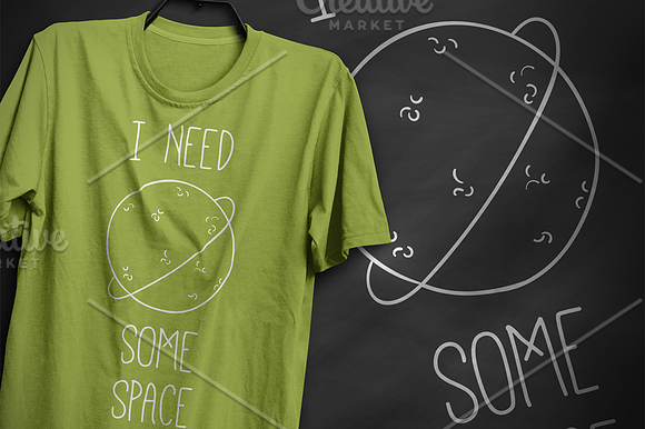 I need some space - T-Shirt Design in Illustrations - product preview 6