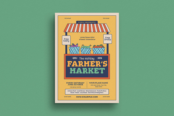 Farmer's Market Event Flyer