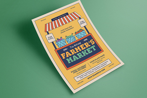Farmer's Market Event Flyer in Flyer Templates - product preview 1