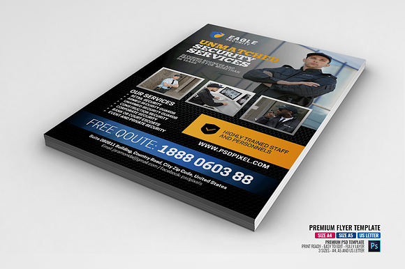Commercial Security Flyer in Flyer Templates - product preview 1