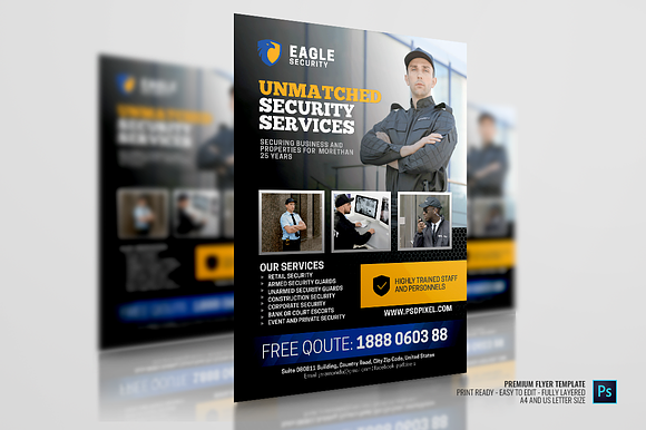 Commercial Security Flyer in Flyer Templates - product preview 3