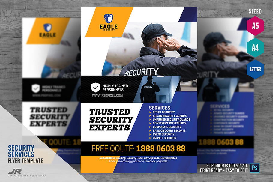 Security Experts Company Flyer in Flyer Templates - product preview 8