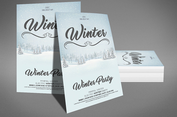 Winter Party in Flyer Templates - product preview 1