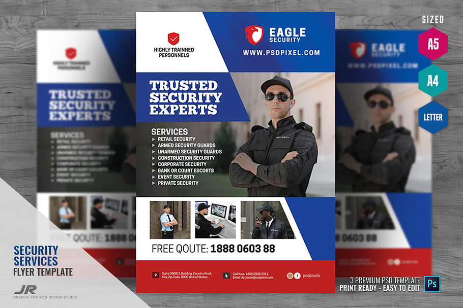 Security Experts Promotional Flyer in Flyer Templates - product preview 8
