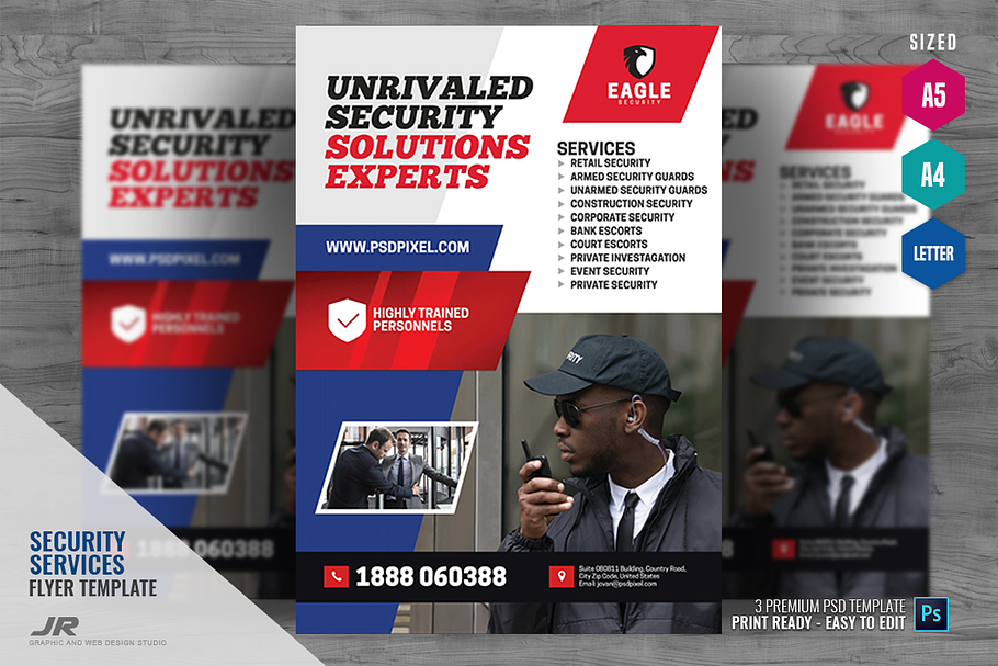 Security Experts Ads Flyer in Flyer Templates - product preview 8