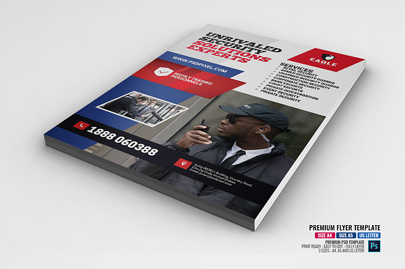 Security Experts Ads Flyer in Flyer Templates - product preview 1