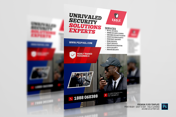 Security Experts Ads Flyer in Flyer Templates - product preview 2