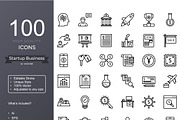 Startup Business Line Icons