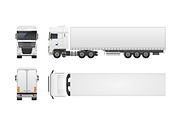 Truck, lorry vector illustration