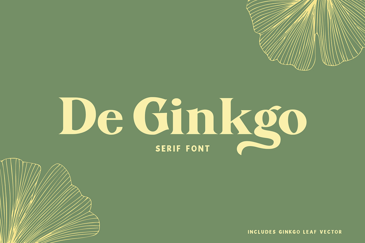 De Ginkgo Font in Serif Fonts - product preview 8