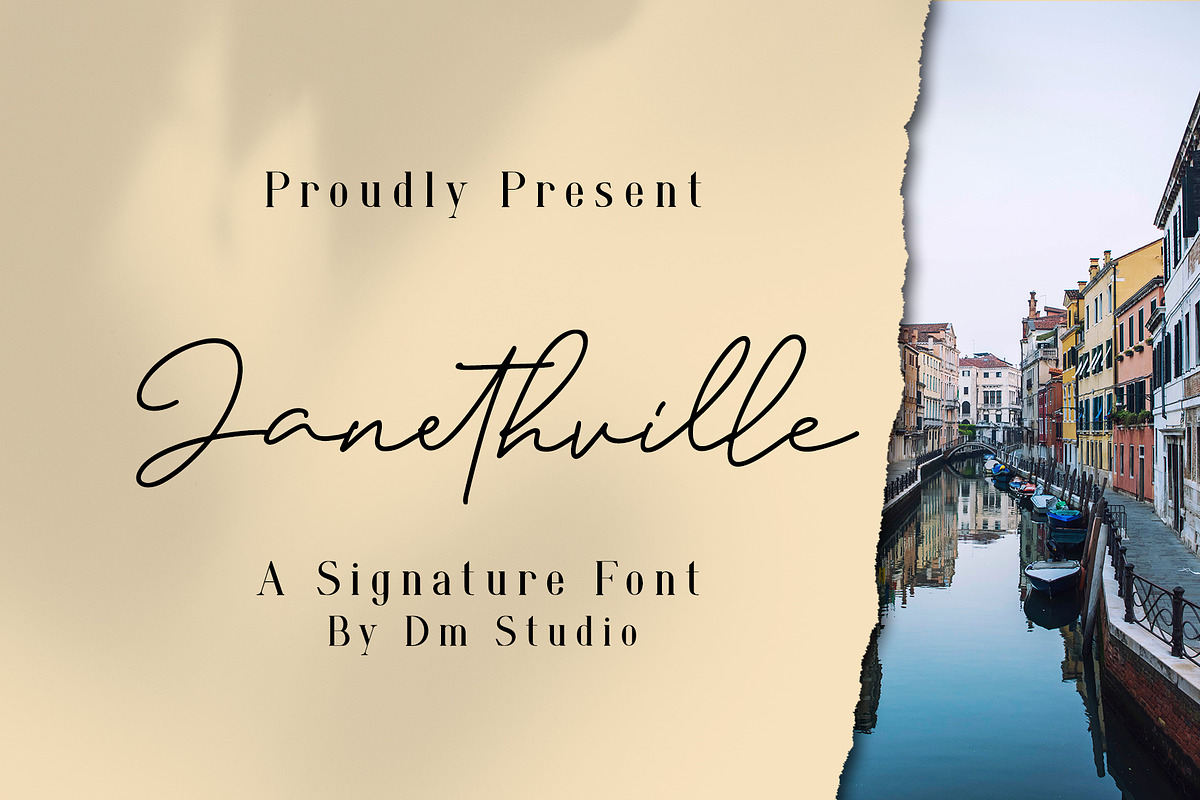 JanethVille - A Signature Font in Script Fonts - product preview 8