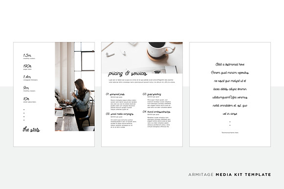 Armitage Media Kit Template (PSD) in Brochure Templates - product preview 2