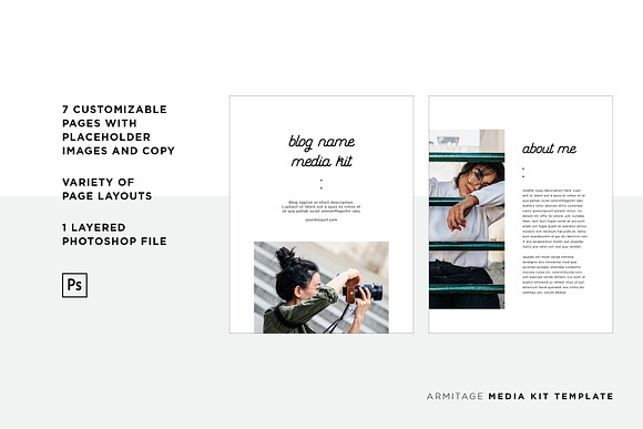 Armitage Media Kit Template (PSD) in Brochure Templates - product preview 3
