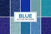 Blue Glitter Patterns - Seamless